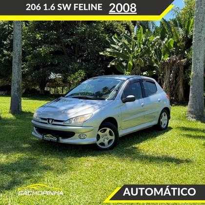 PEUGEOT 206 1.6 FELINE 16V FLEX 4P AUTOMÁTICO